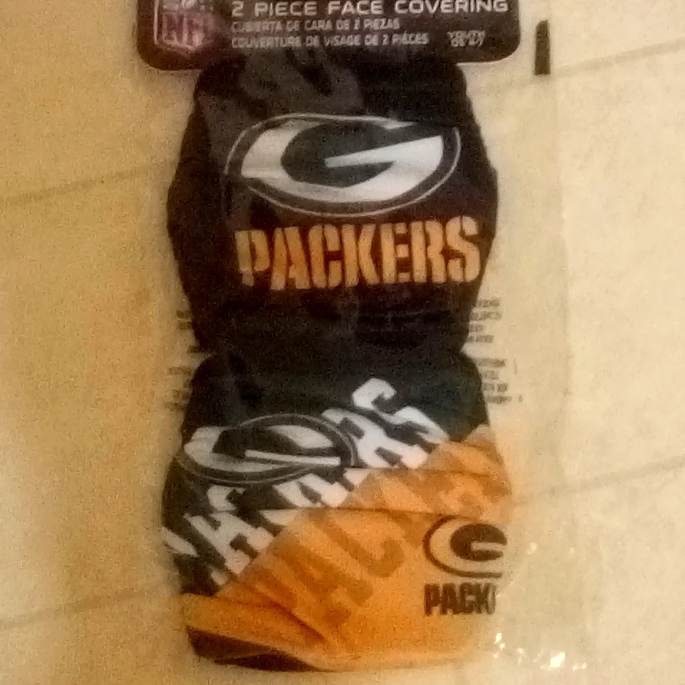 Green Bay Packers 2 piece Face Covering